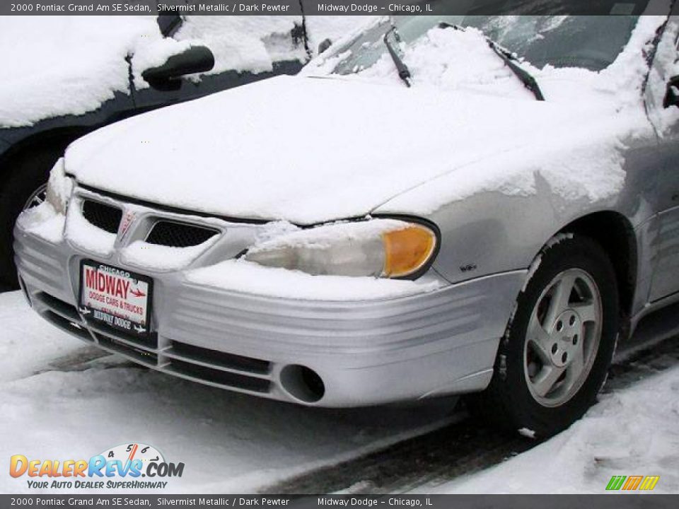 2000 Pontiac Grand Am SE Sedan Silvermist Metallic / Dark Pewter Photo #7