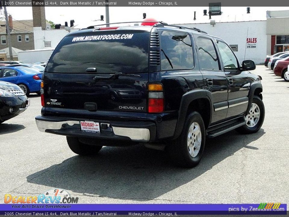 2005 Chevrolet Tahoe LS 4x4 Dark Blue Metallic / Tan/Neutral Photo #2