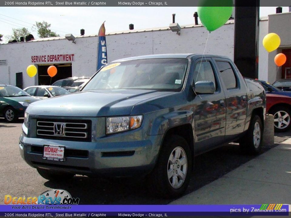 2006 Honda Ridgeline RTL Steel Blue Metallic / Graphite Photo #1