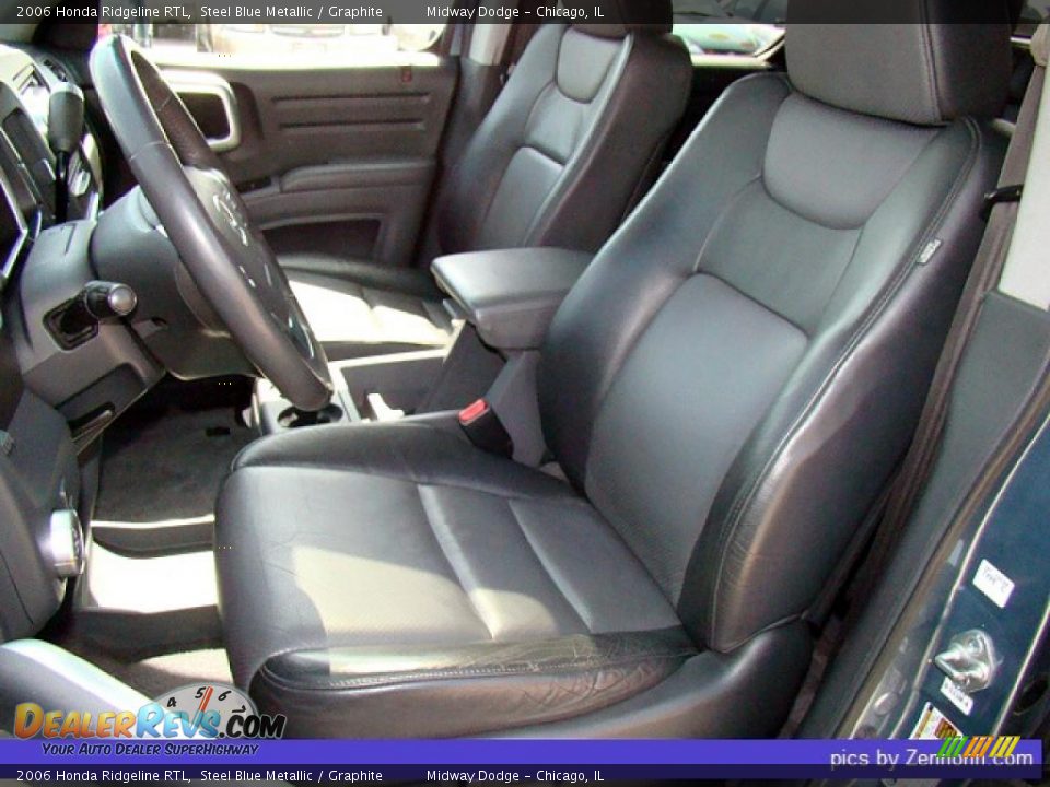 2006 Honda Ridgeline RTL Steel Blue Metallic / Graphite Photo #3