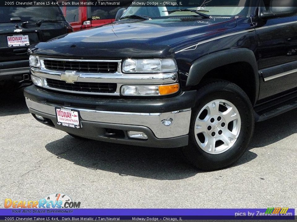 2005 Chevrolet Tahoe LS 4x4 Dark Blue Metallic / Tan/Neutral Photo #7