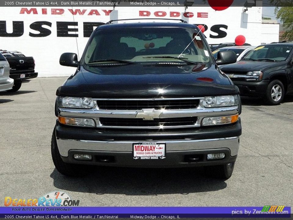 2005 Chevrolet Tahoe LS 4x4 Dark Blue Metallic / Tan/Neutral Photo #8