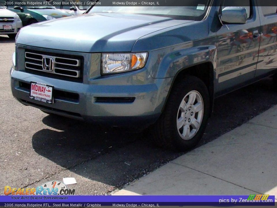 2006 Honda Ridgeline RTL Steel Blue Metallic / Graphite Photo #8
