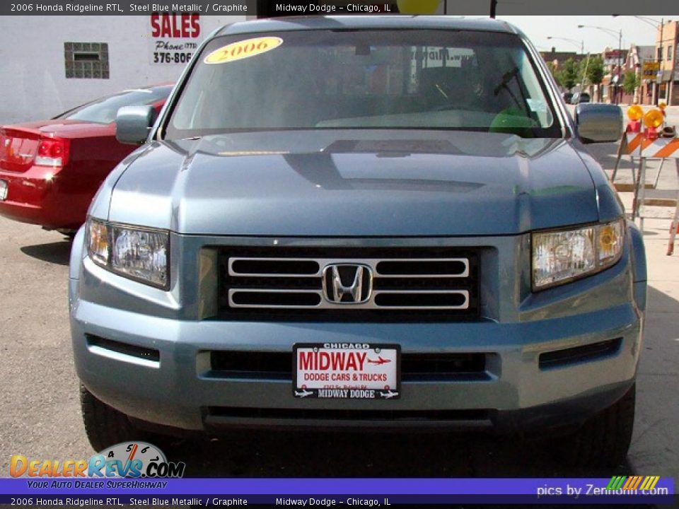 2006 Honda Ridgeline RTL Steel Blue Metallic / Graphite Photo #9