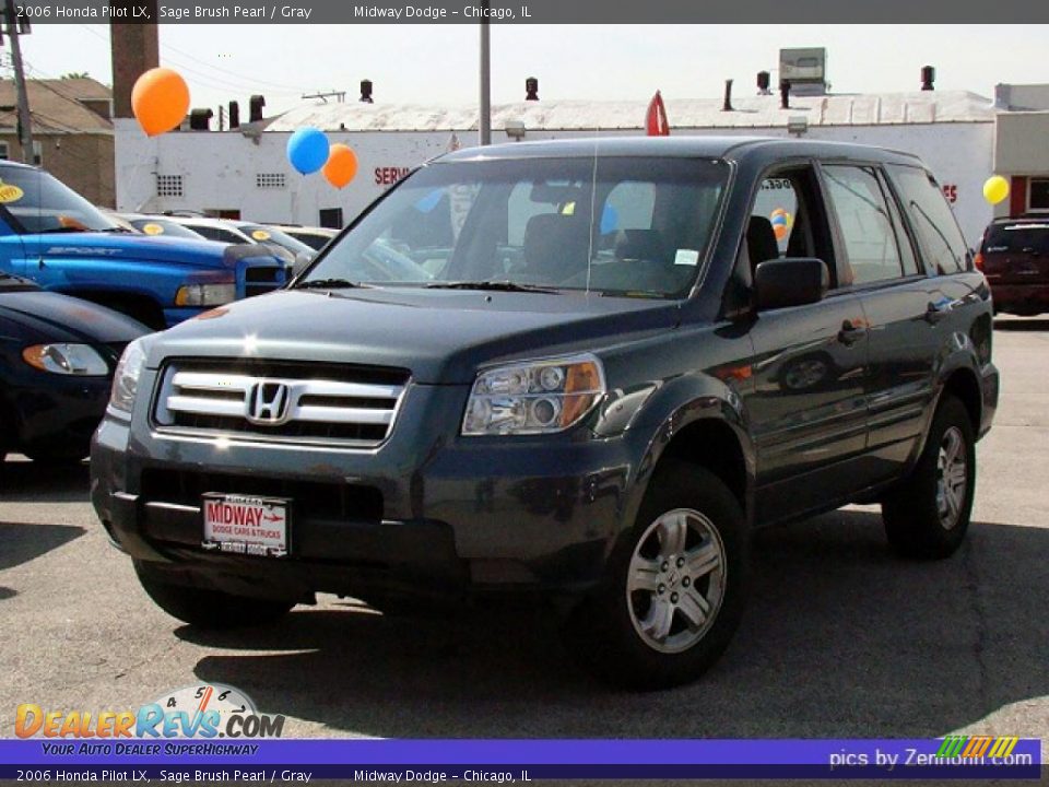2006 Honda Pilot LX Sage Brush Pearl / Gray Photo #1