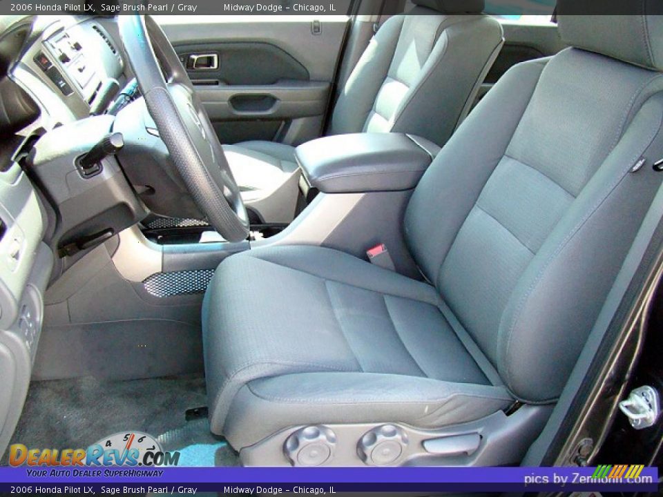 2006 Honda Pilot LX Sage Brush Pearl / Gray Photo #3