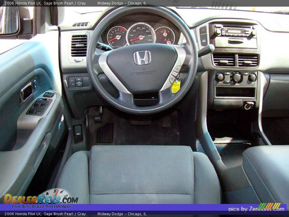 2006 Honda Pilot LX Sage Brush Pearl / Gray Photo #5