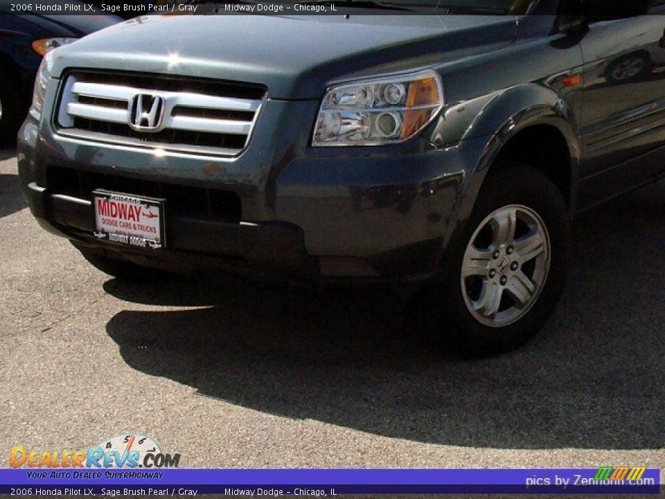 2006 Honda Pilot LX Sage Brush Pearl / Gray Photo #7