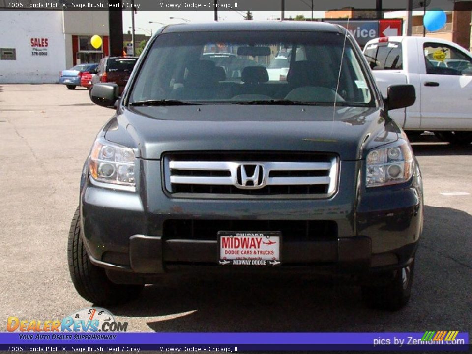 2006 Honda Pilot LX Sage Brush Pearl / Gray Photo #8