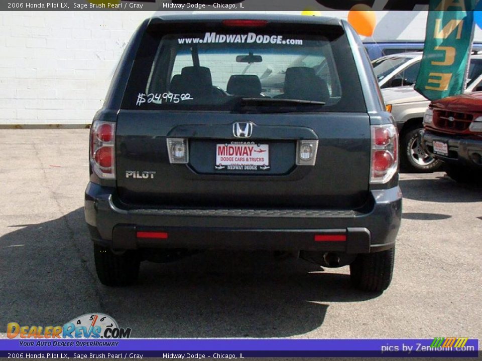2006 Honda Pilot LX Sage Brush Pearl / Gray Photo #9