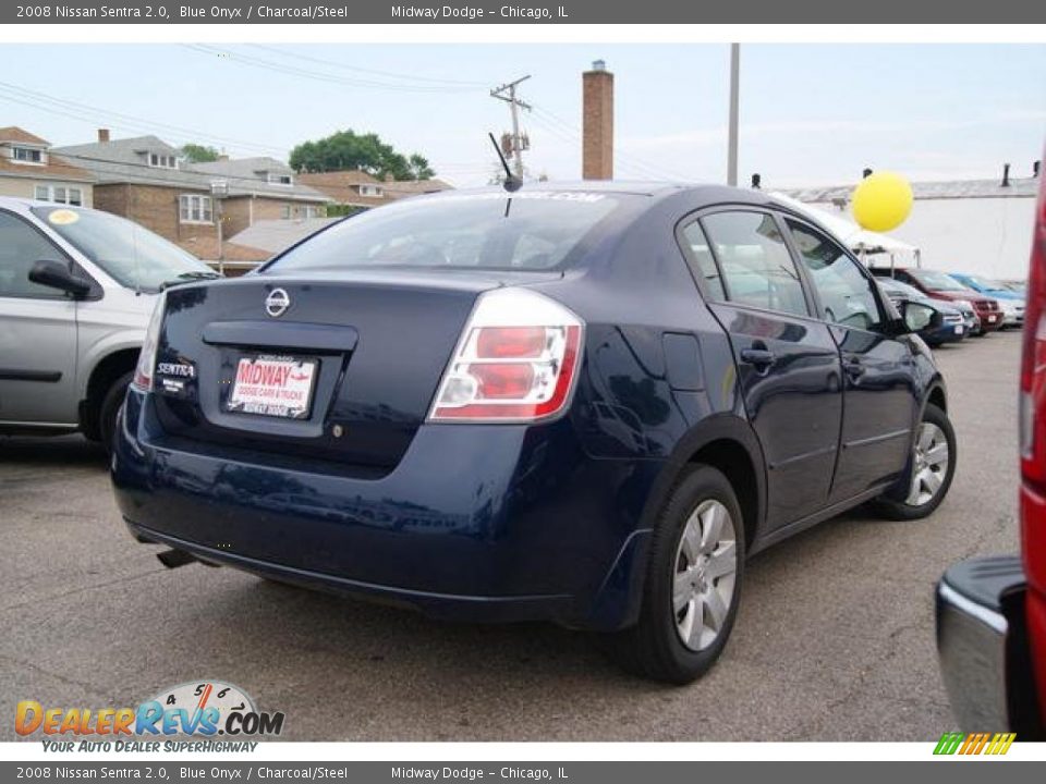 2008 Nissan Sentra 2.0 Blue Onyx / Charcoal/Steel Photo #2