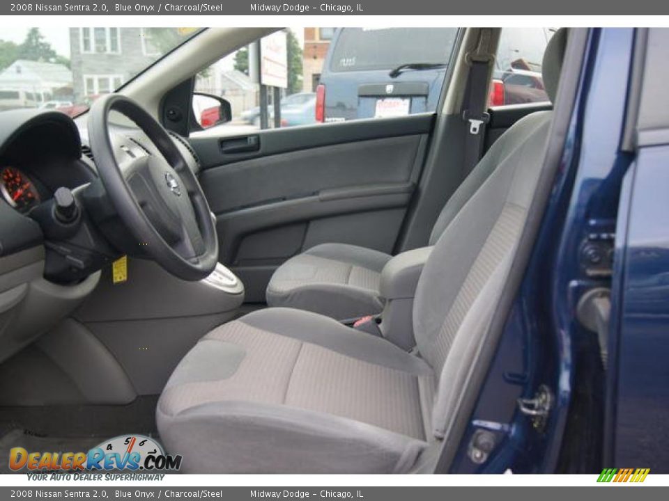 2008 Nissan Sentra 2.0 Blue Onyx / Charcoal/Steel Photo #5