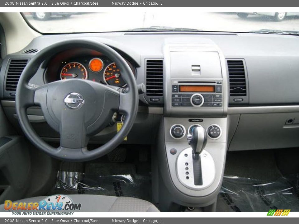 2008 Nissan Sentra 2.0 Blue Onyx / Charcoal/Steel Photo #8