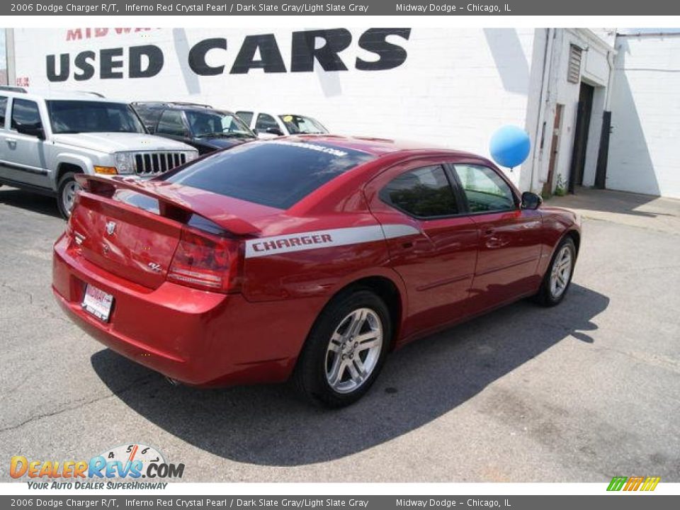 2006 Dodge Charger R/T Inferno Red Crystal Pearl / Dark Slate Gray/Light Slate Gray Photo #4