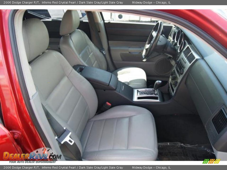 2006 Dodge Charger R/T Inferno Red Crystal Pearl / Dark Slate Gray/Light Slate Gray Photo #7