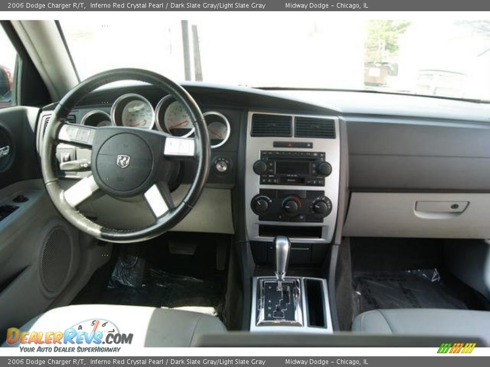 2006 Dodge Charger R/T Inferno Red Crystal Pearl / Dark Slate Gray/Light Slate Gray Photo #8