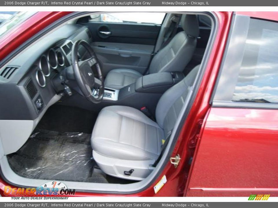 2006 Dodge Charger R/T Inferno Red Crystal Pearl / Dark Slate Gray/Light Slate Gray Photo #10