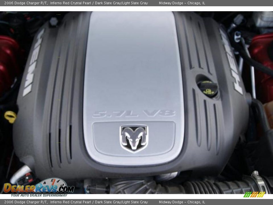 2006 Dodge Charger R/T Inferno Red Crystal Pearl / Dark Slate Gray/Light Slate Gray Photo #12