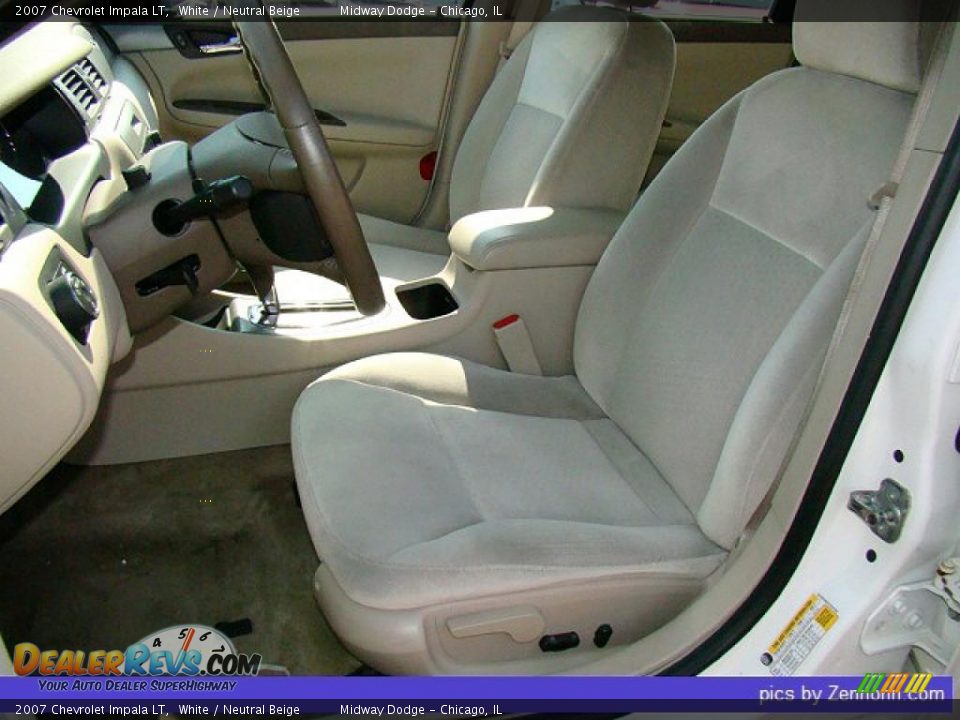2007 Chevrolet Impala LT White / Neutral Beige Photo #3