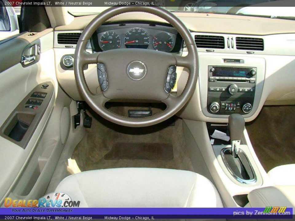 2007 Chevrolet Impala LT White / Neutral Beige Photo #5