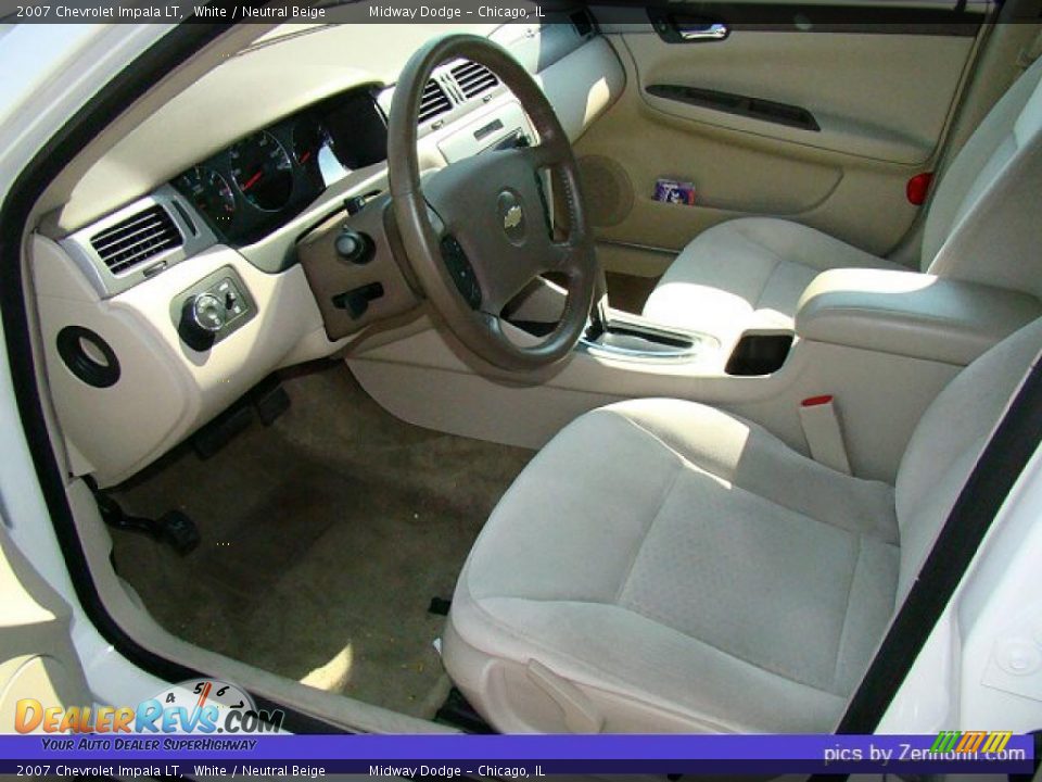 2007 Chevrolet Impala LT White / Neutral Beige Photo #6