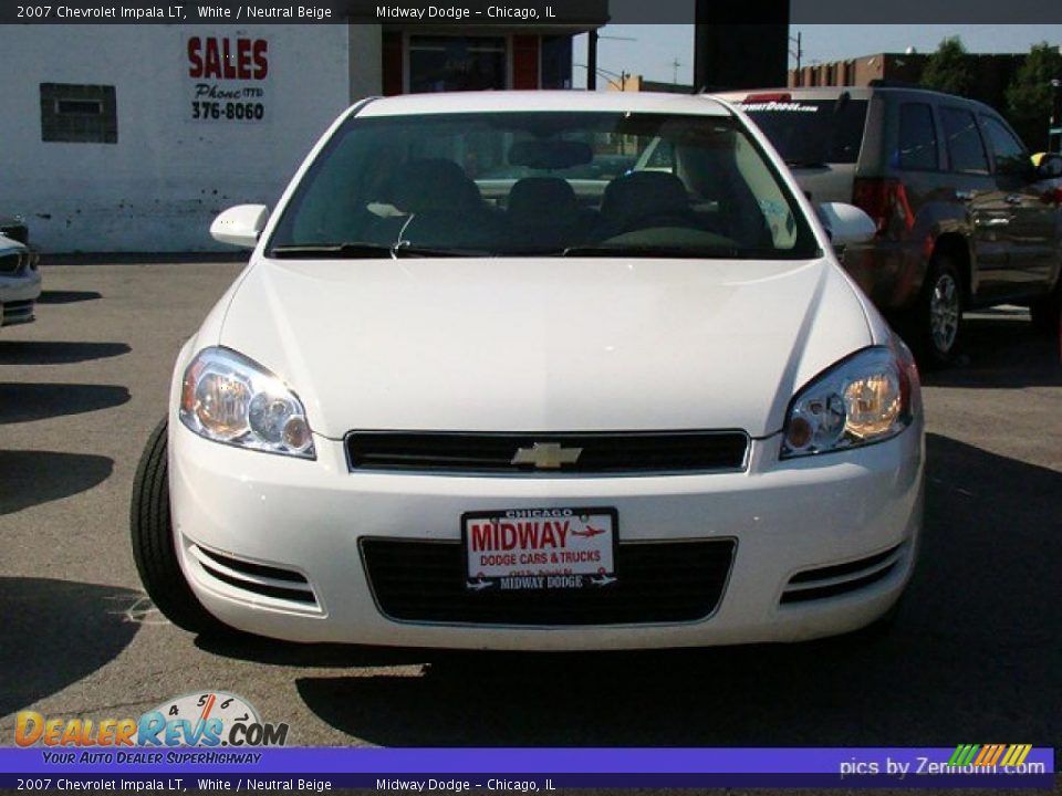 2007 Chevrolet Impala LT White / Neutral Beige Photo #8