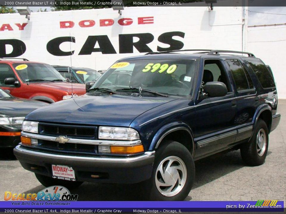 2000 Chevrolet Blazer LT 4x4 Indigo Blue Metallic / Graphite Gray Photo #1