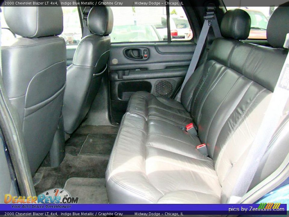 2000 Chevrolet Blazer LT 4x4 Indigo Blue Metallic / Graphite Gray Photo #4