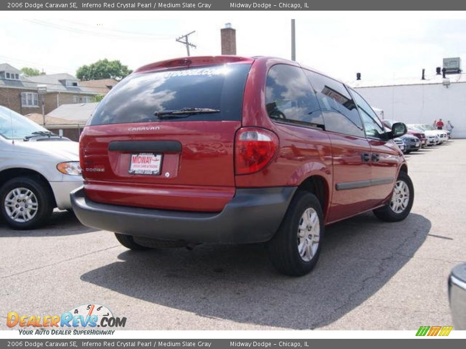 2006 Dodge Caravan SE Inferno Red Crystal Pearl / Medium Slate Gray Photo #2