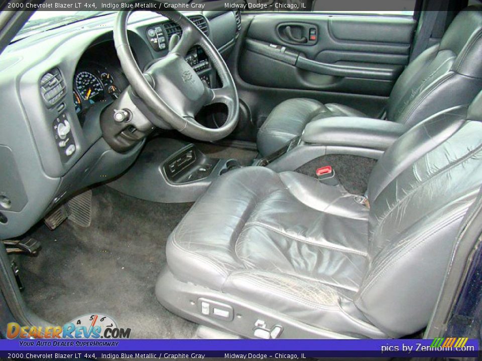 2000 Chevrolet Blazer LT 4x4 Indigo Blue Metallic / Graphite Gray Photo #6