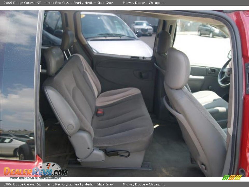 2006 Dodge Caravan SE Inferno Red Crystal Pearl / Medium Slate Gray Photo #8
