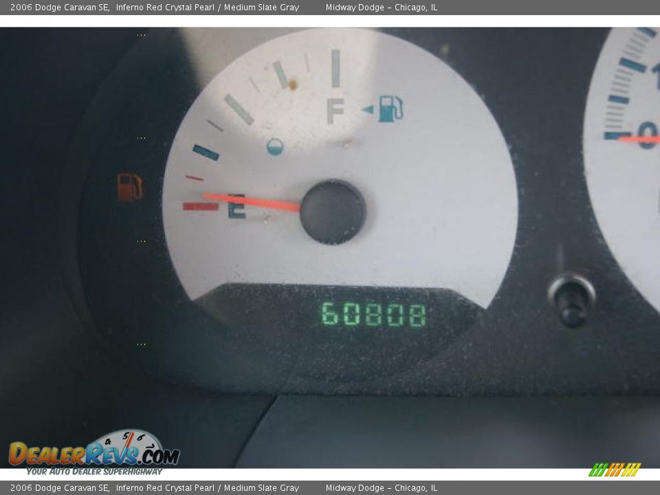 2006 Dodge Caravan SE Inferno Red Crystal Pearl / Medium Slate Gray Photo #9