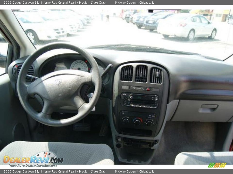 2006 Dodge Caravan SE Inferno Red Crystal Pearl / Medium Slate Gray Photo #10