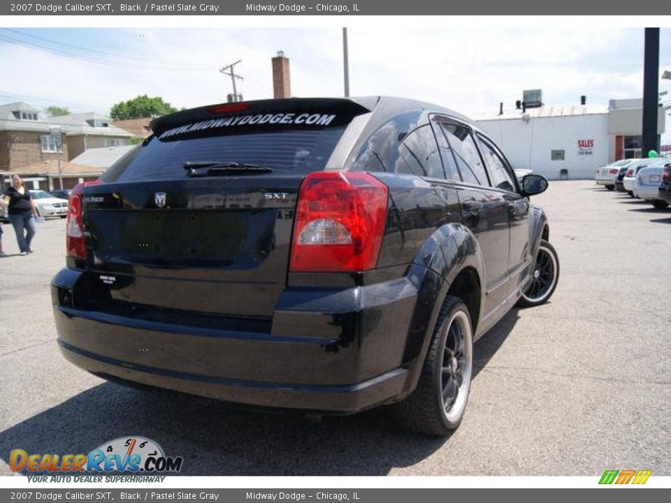 2007 Dodge Caliber SXT Black / Pastel Slate Gray Photo #2