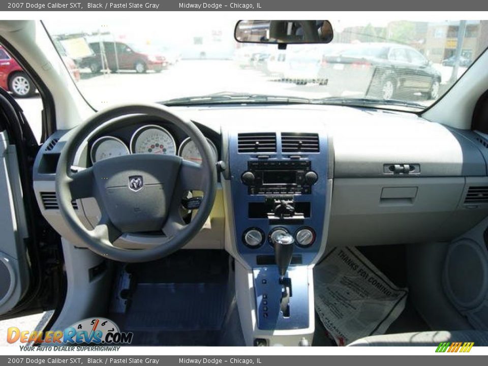 2007 Dodge Caliber SXT Black / Pastel Slate Gray Photo #6