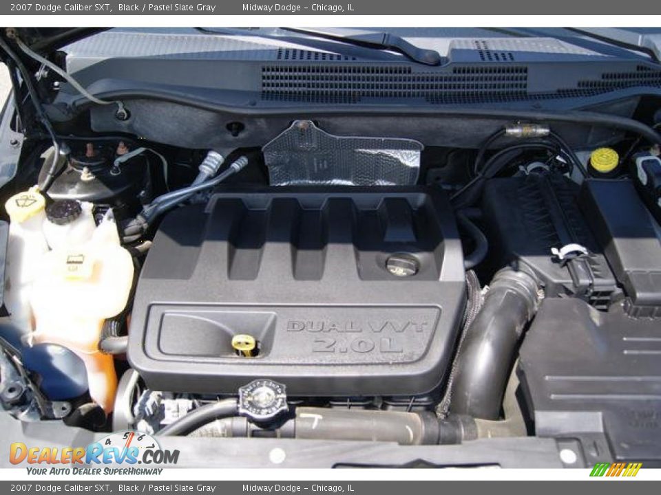 2007 Dodge Caliber SXT Black / Pastel Slate Gray Photo #7