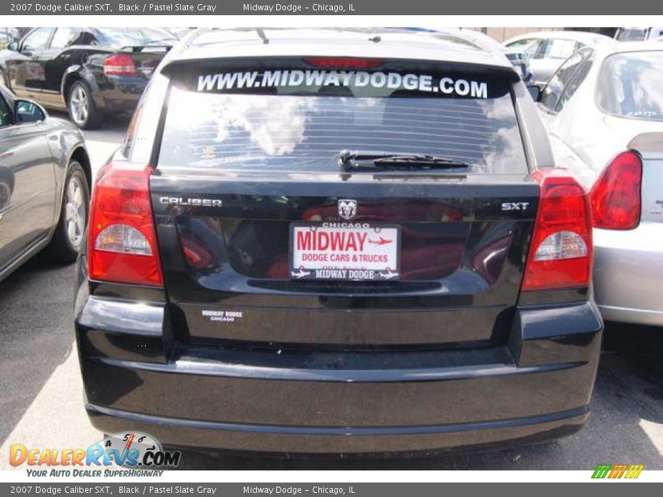 2007 Dodge Caliber SXT Black / Pastel Slate Gray Photo #9