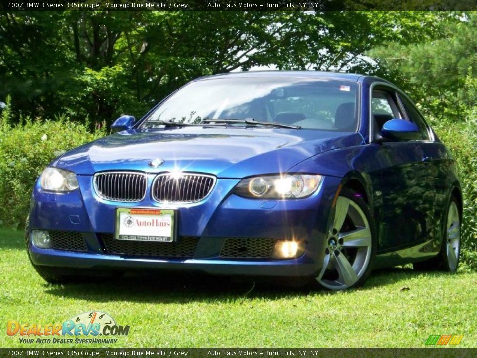 2007 BMW 3 Series 335i Coupe Montego Blue Metallic / Grey Photo #1