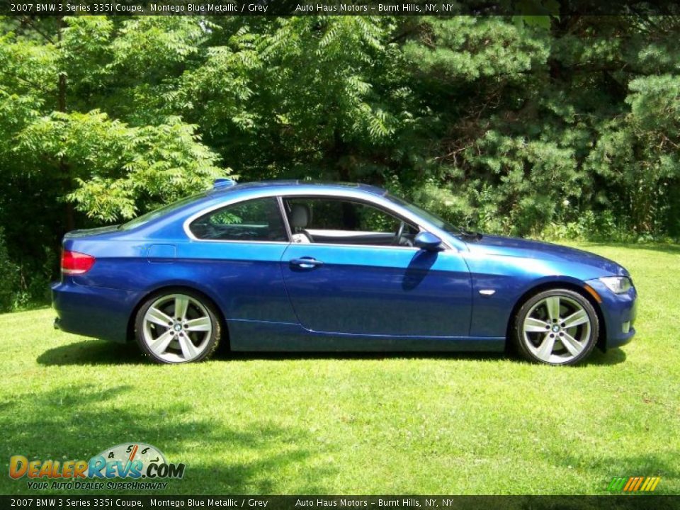 2007 BMW 3 Series 335i Coupe Montego Blue Metallic / Grey Photo #4