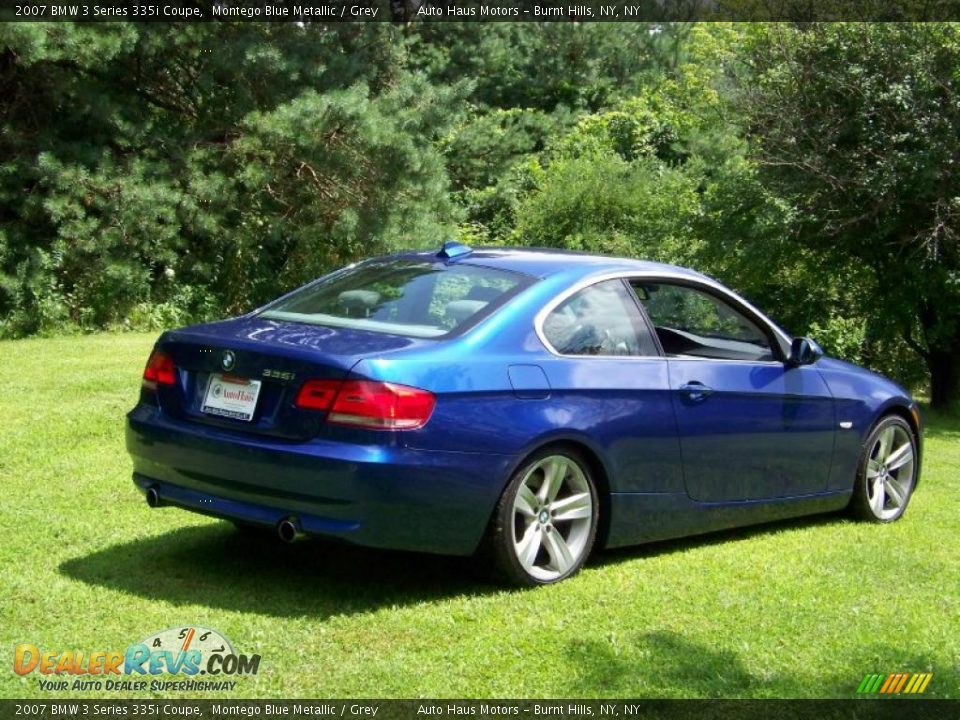 2007 BMW 3 Series 335i Coupe Montego Blue Metallic / Grey Photo #5