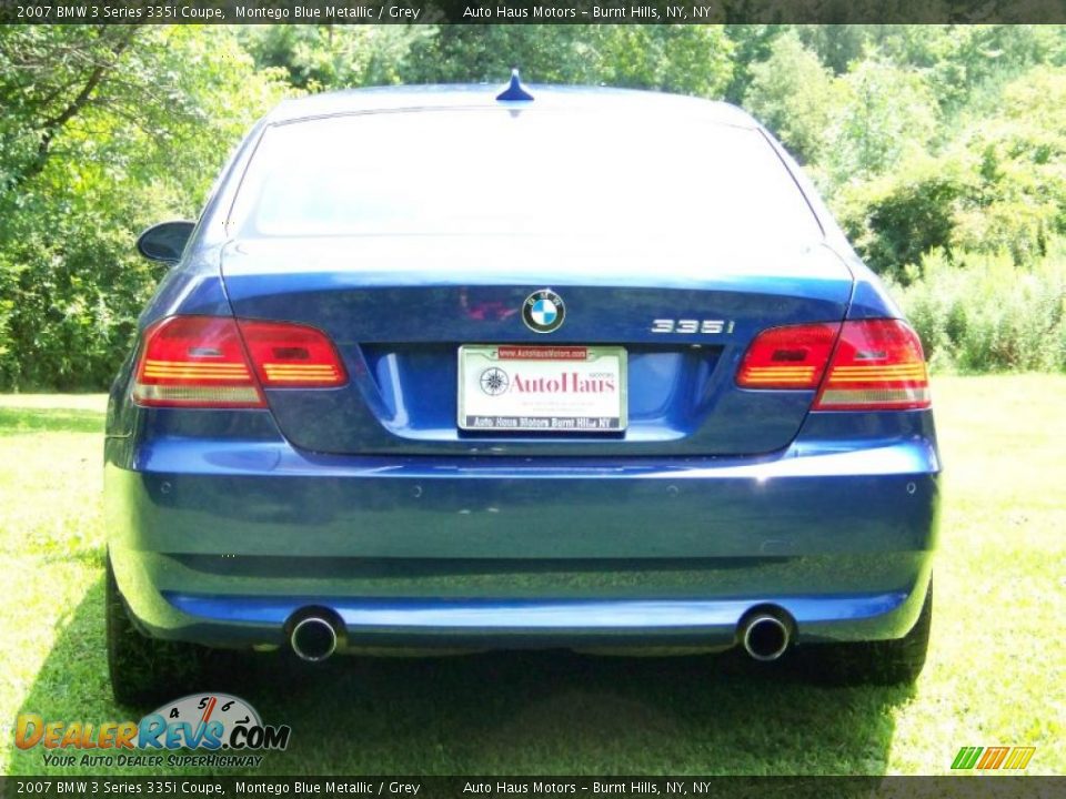 2007 BMW 3 Series 335i Coupe Montego Blue Metallic / Grey Photo #6