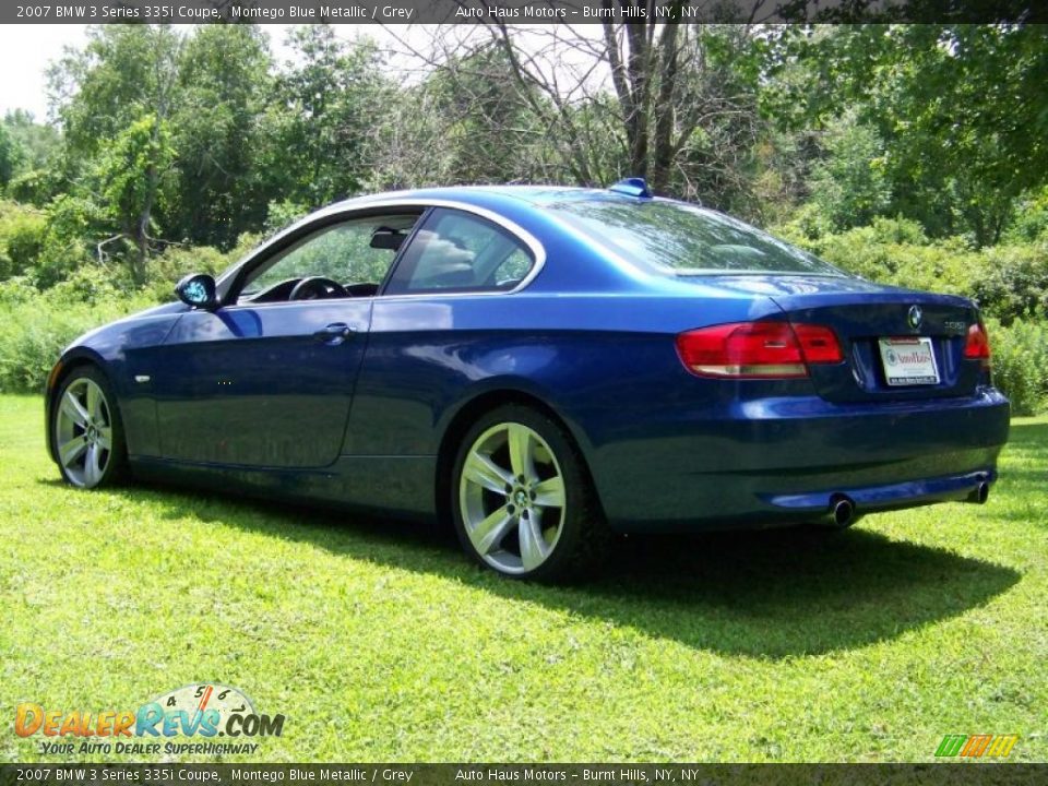 2007 BMW 3 Series 335i Coupe Montego Blue Metallic / Grey Photo #7
