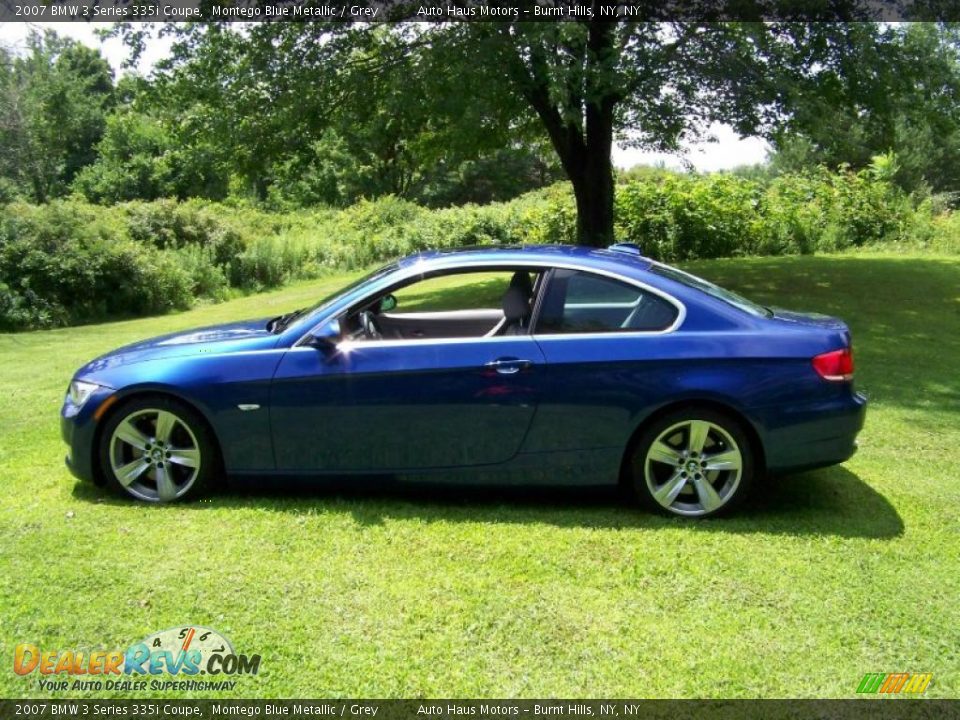 2007 BMW 3 Series 335i Coupe Montego Blue Metallic / Grey Photo #8