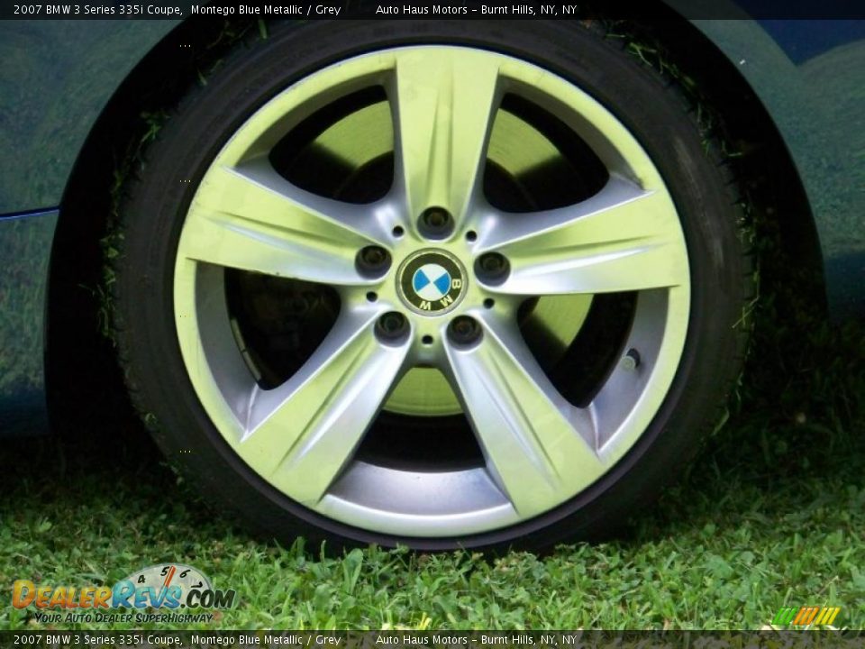 2007 BMW 3 Series 335i Coupe Montego Blue Metallic / Grey Photo #9