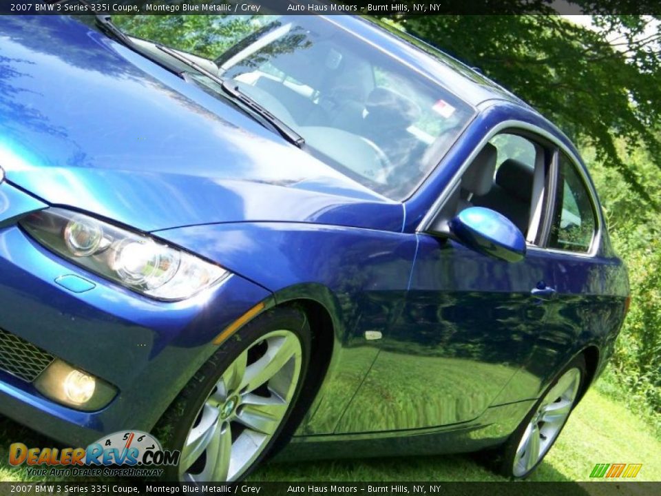 2007 BMW 3 Series 335i Coupe Montego Blue Metallic / Grey Photo #10