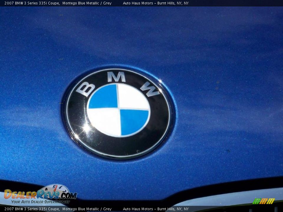 2007 BMW 3 Series 335i Coupe Montego Blue Metallic / Grey Photo #12