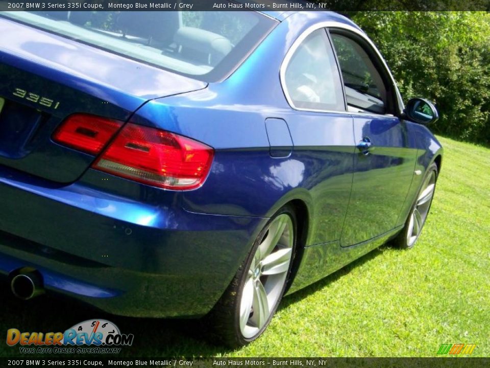 2007 BMW 3 Series 335i Coupe Montego Blue Metallic / Grey Photo #14