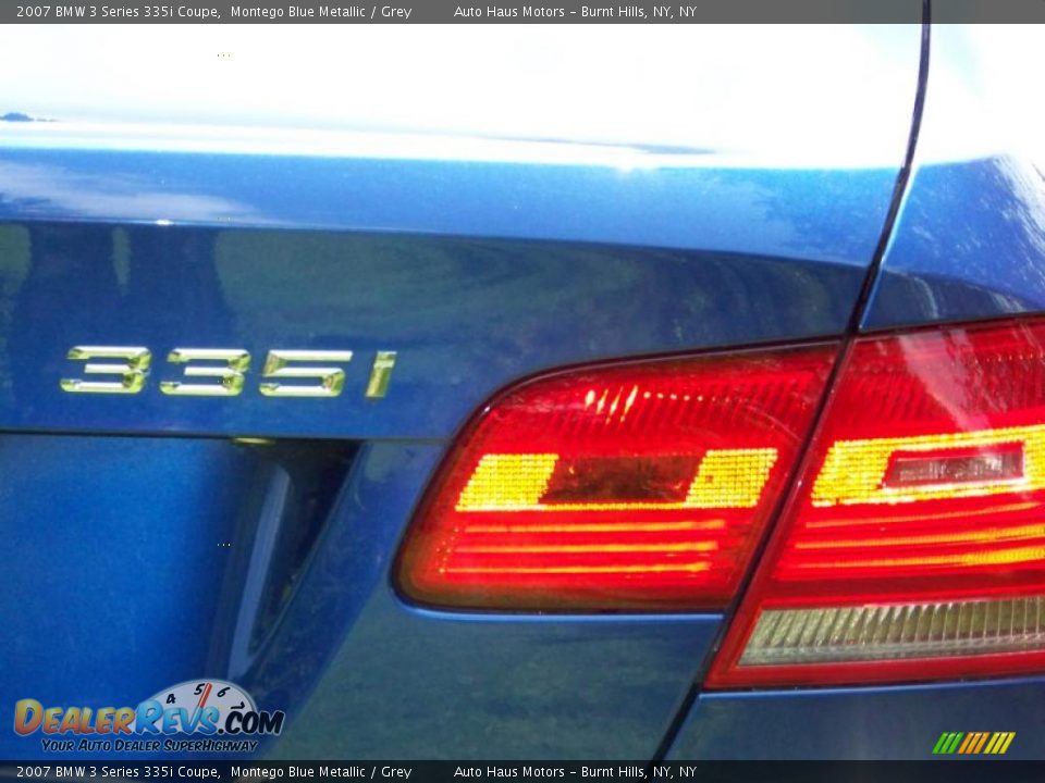 2007 BMW 3 Series 335i Coupe Montego Blue Metallic / Grey Photo #15