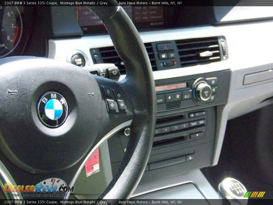 2007 BMW 3 Series 335i Coupe Montego Blue Metallic / Grey Photo #22