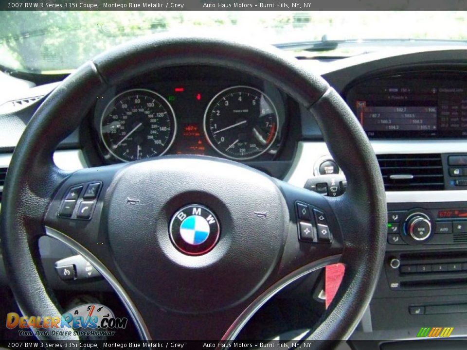 2007 BMW 3 Series 335i Coupe Montego Blue Metallic / Grey Photo #24